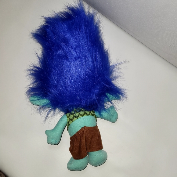 HAPPY BLUE BRANCH TROLL,DreamWorks Troll Plush Stuffed Animal - Picture 2 of 7